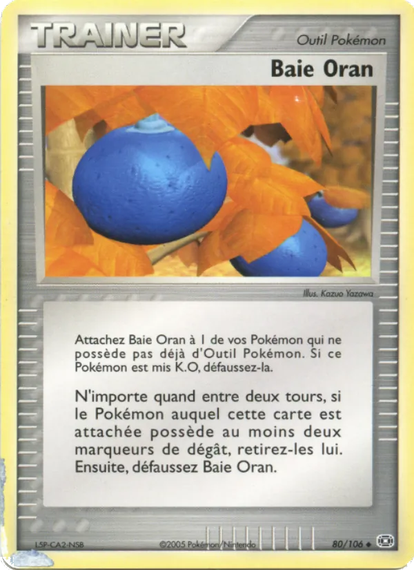 Carte Baie Oran de l'extension EX Émeraude, numéro 80/106