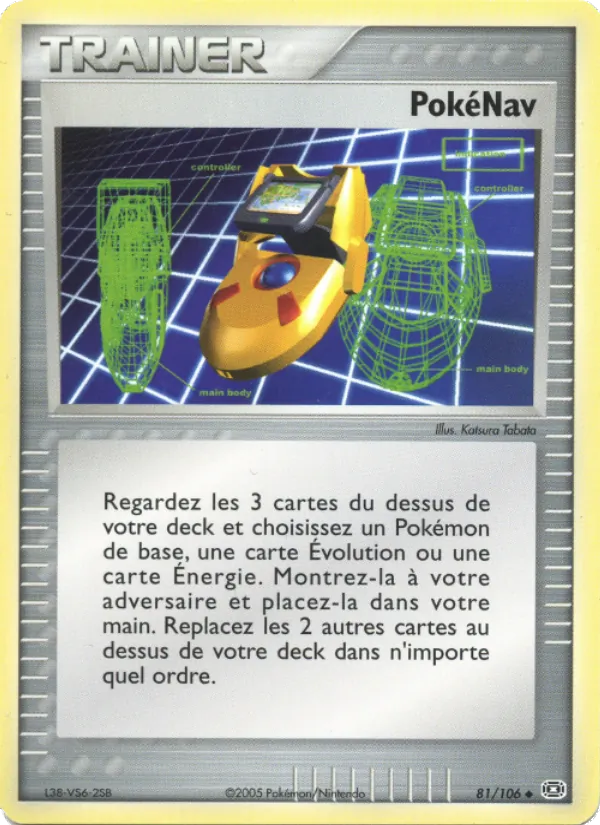 Carte PokéNav de l'extension EX Émeraude, numéro 81/106