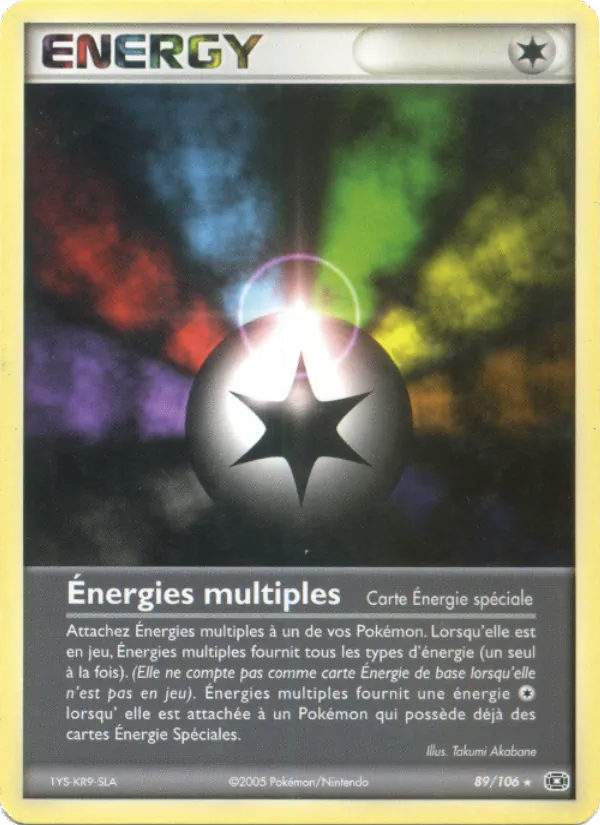 Carte Énergies multiples de l'extension EX Émeraude, numéro 89/106