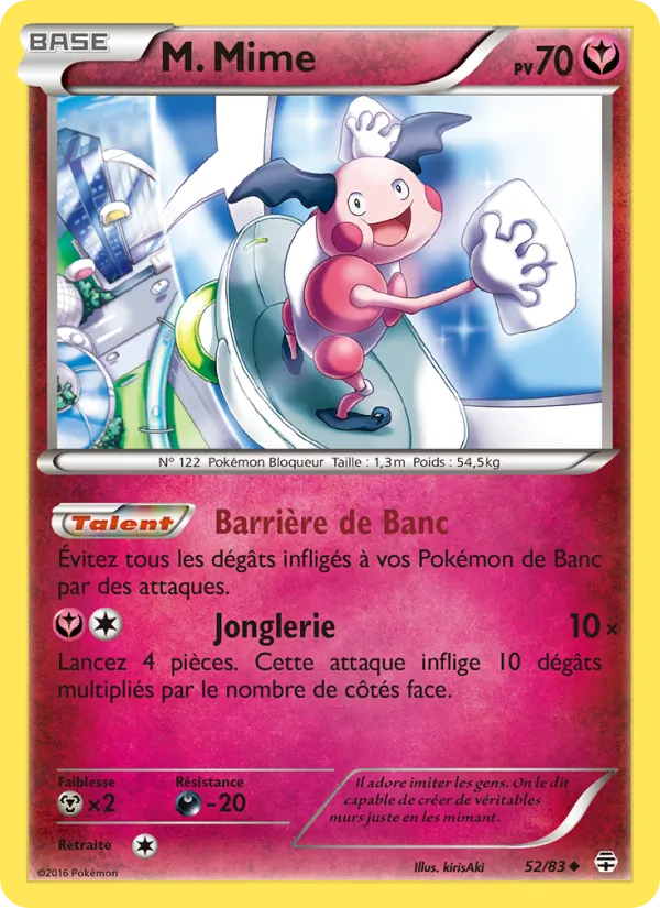 Carte M. Mime de l'extension Générations, numéro 52/83