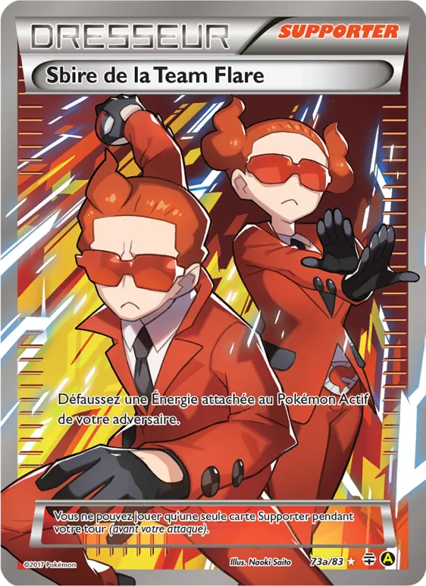 Carte Sbire de la Team Flare de l'extension Générations, numéro 73a/83