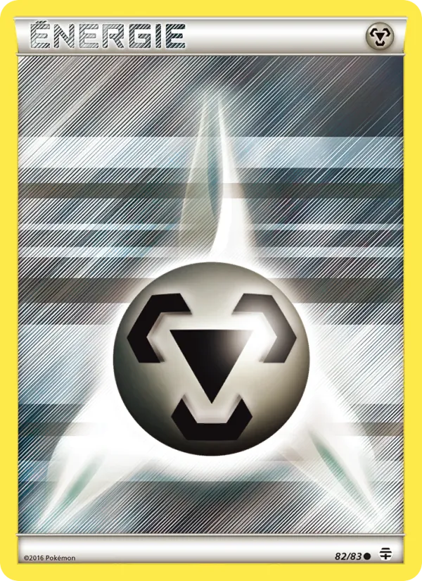 Carte Énergie Metal de base de l'extension Générations, numéro 82/83