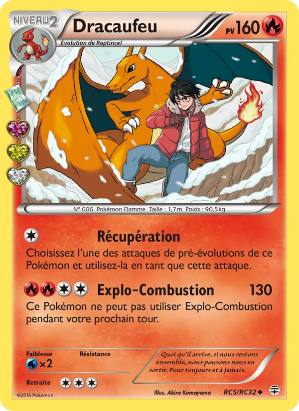 Carte Dracaufeu de l'extension Générations, numéro RC5/83