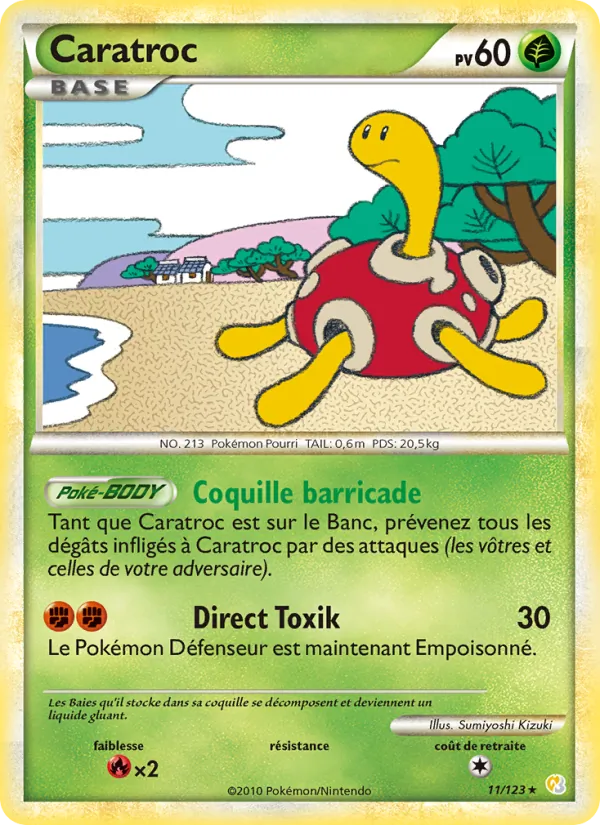 Carte Caratroc de l'extension HeartGold SoulSilver, numéro 11/123