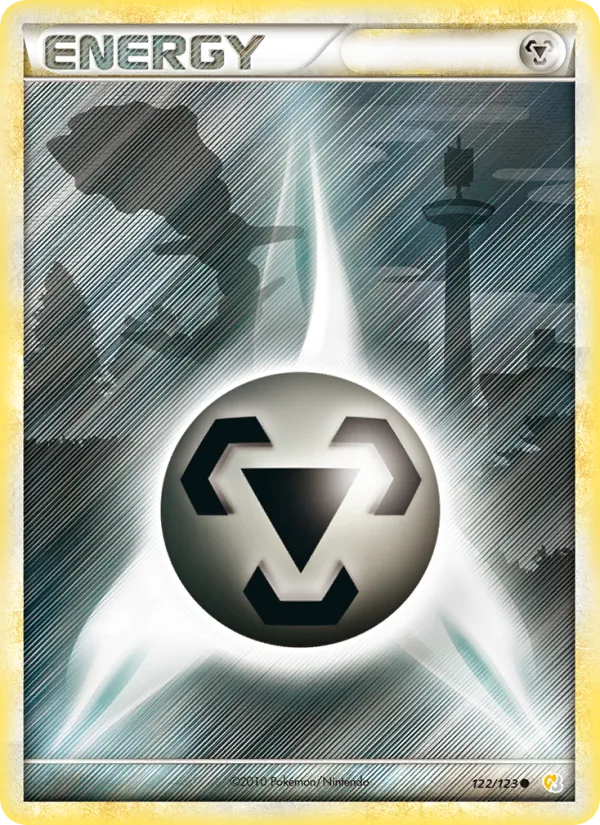 Carte Énergie Métal de l'extension HeartGold SoulSilver, numéro 122/123
