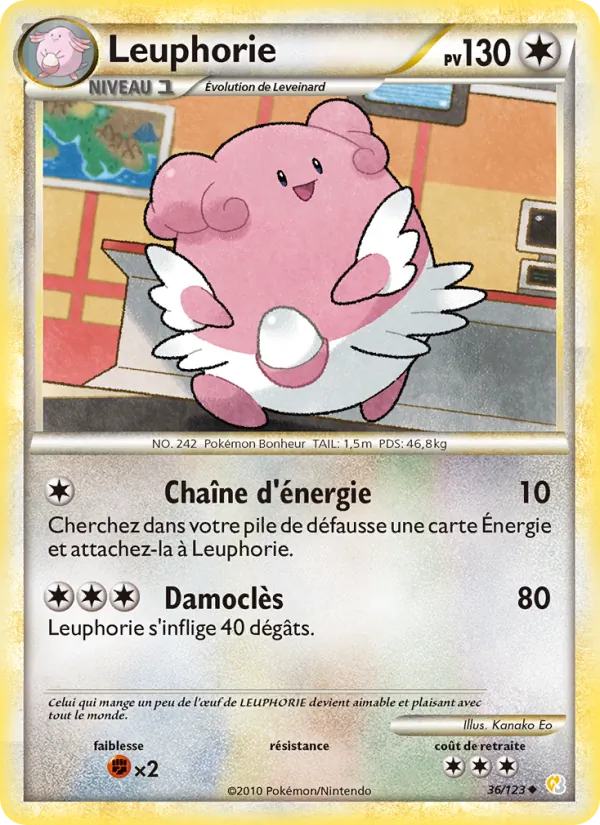 Carte Leuphorie de l'extension HeartGold SoulSilver, numéro 36/123