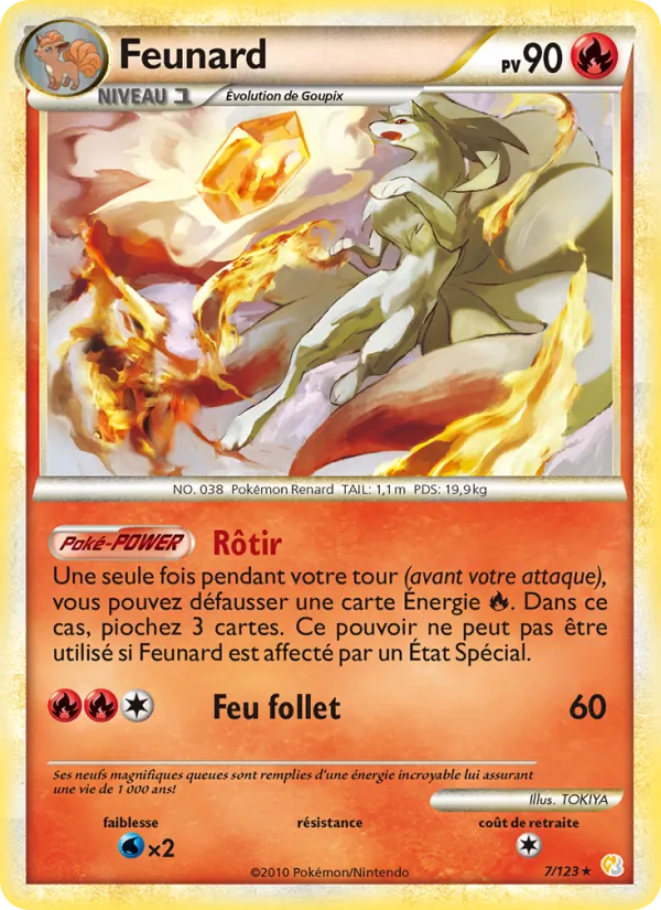 Carte Feunard de l'extension HeartGold SoulSilver, numéro 7/123