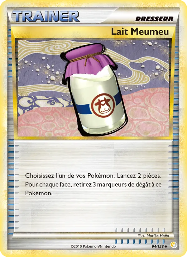 Carte Lait Meumeu de l'extension HeartGold SoulSilver, numéro 94/123