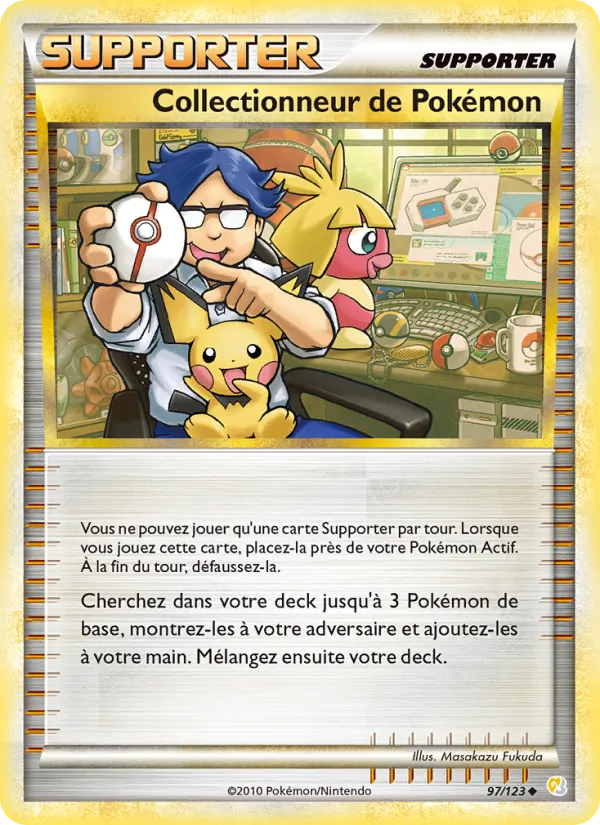 Carte Collectionneur de Pokémon de l'extension HeartGold SoulSilver, numéro 97/123