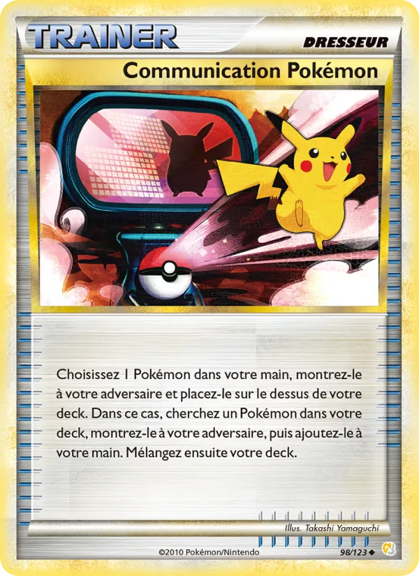 Carte Communication Pokémon de l'extension HeartGold SoulSilver, numéro 98/123