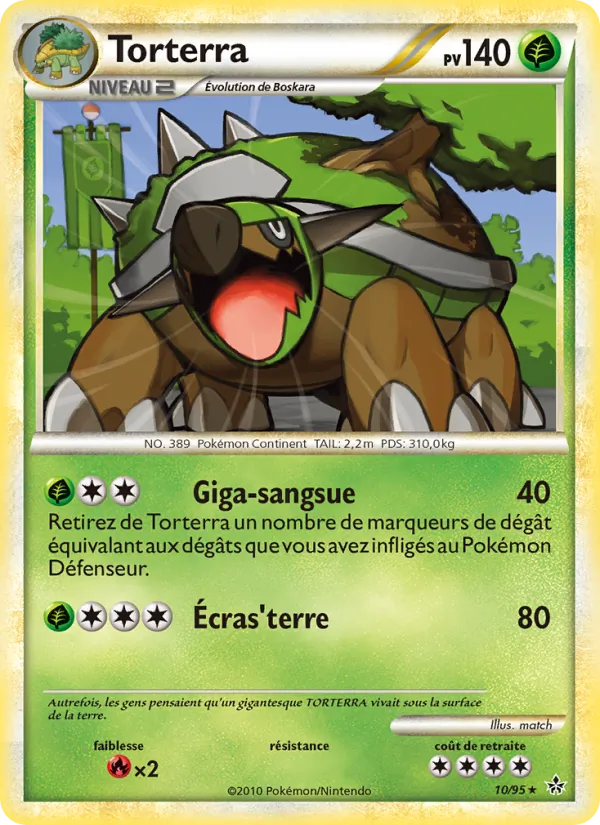 Carte Torterra de l'extension Déchaînement, numéro 10/95