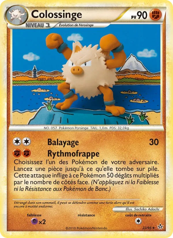 Carte Colossinge de l'extension Déchaînement, numéro 22/95