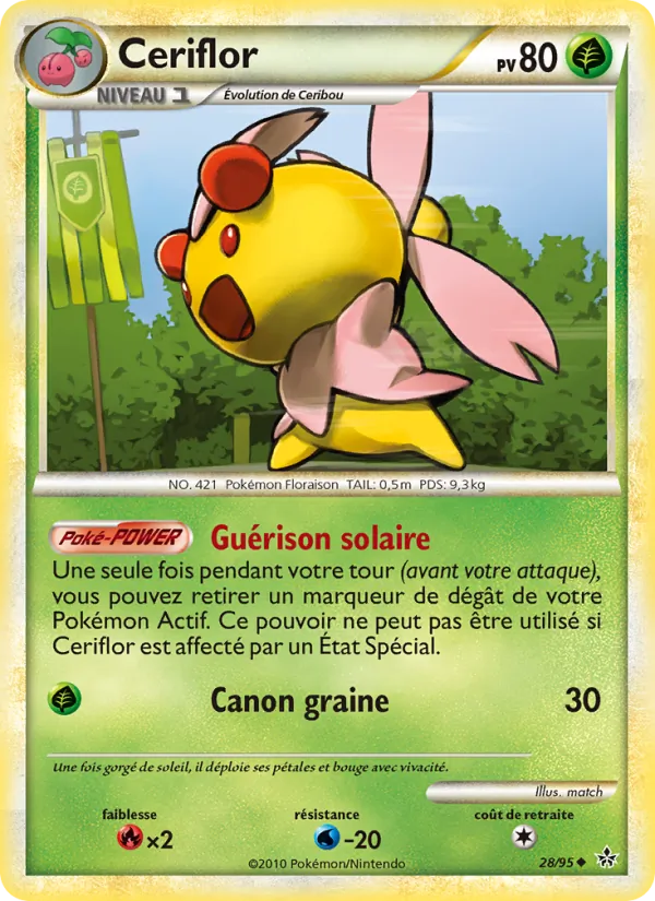 Carte Ceriflor de l'extension Déchaînement, numéro 28/95