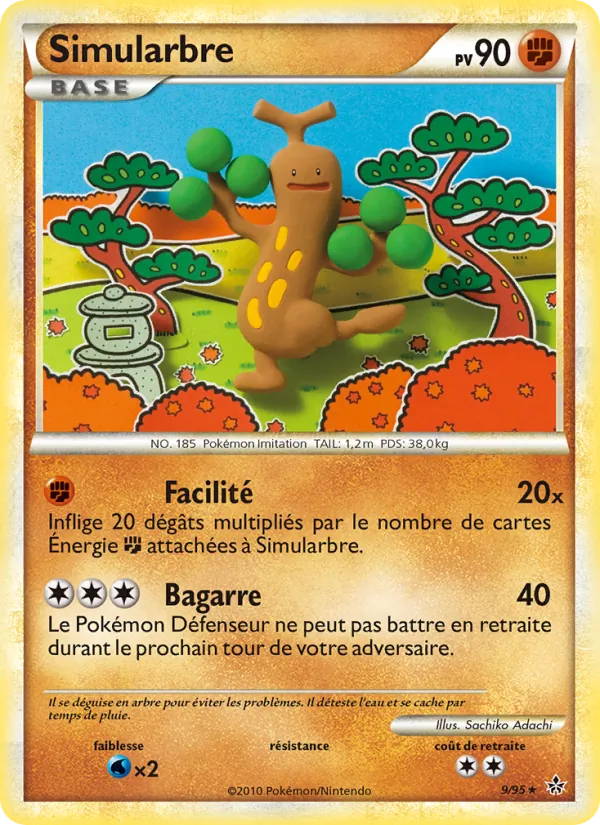 Carte Simularbre de l'extension Déchaînement, numéro 9/95