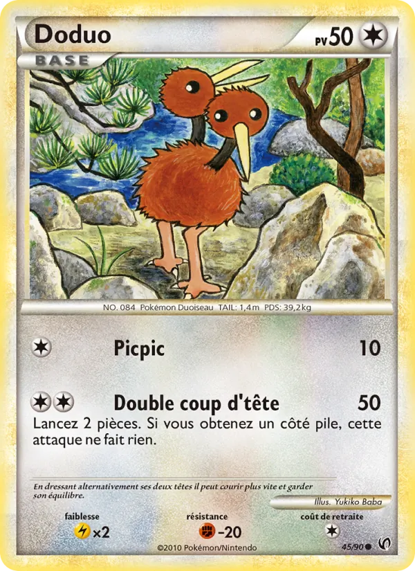 Carte Doduo de l'extension Indomptable, numéro 45/90