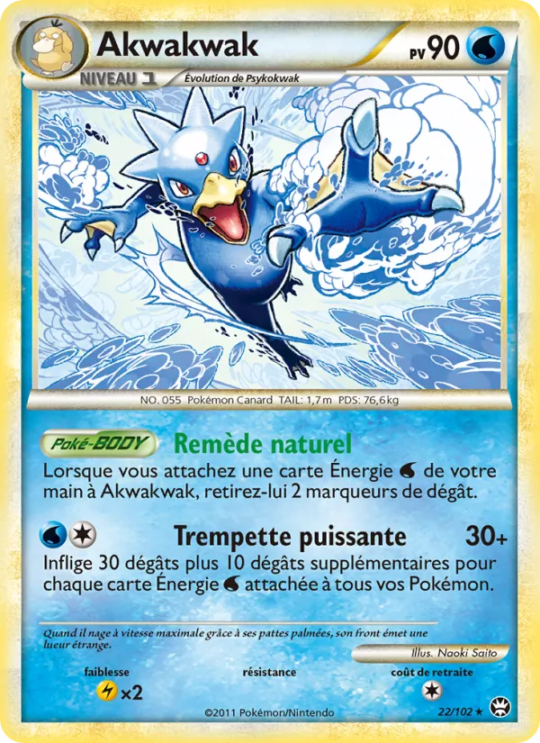 Carte Akwakwak de l'extension Triomphant, numéro 22/102