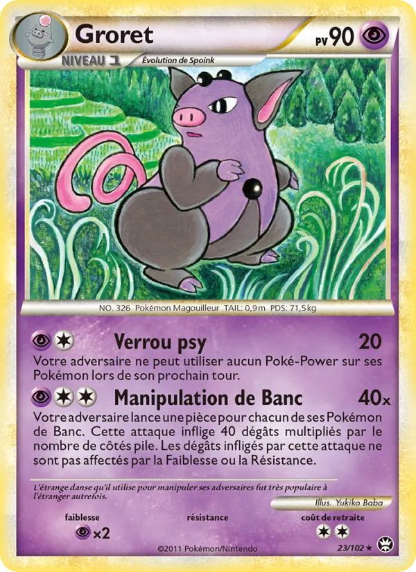 Carte Groret de l'extension Triomphant, numéro 23/102
