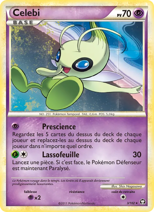 Carte Celebi de l'extension Triomphant, numéro 3/102