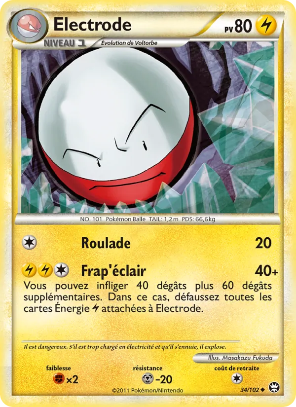 Carte Électrode de l'extension Triomphant, numéro 34/102