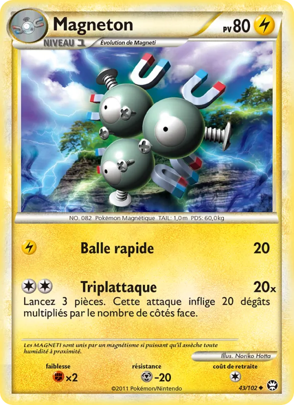 Carte Magnéton de l'extension Triomphant, numéro 43/102