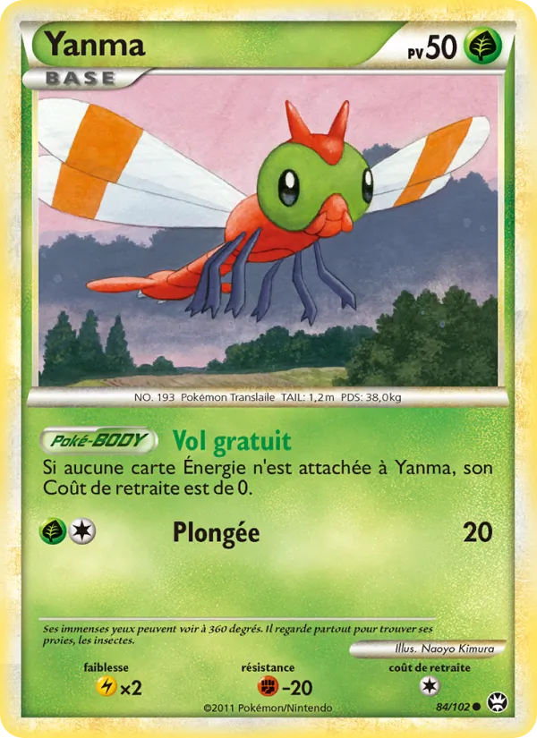 Carte Yanma de l'extension Triomphant, numéro 84/102