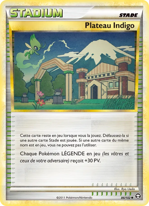 Carte Plateau Indigo de l'extension Triomphant, numéro 86/102
