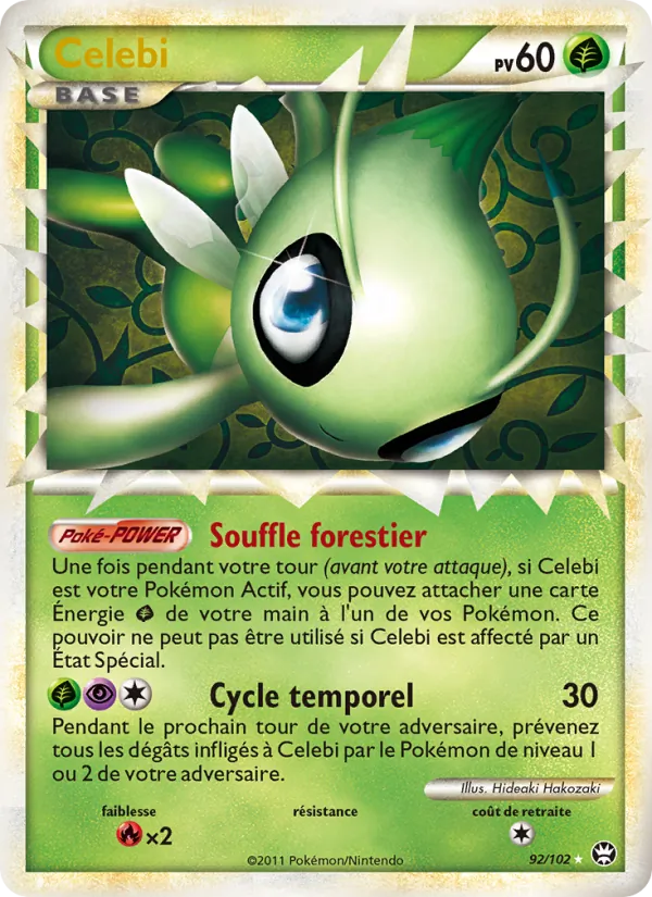 Carte Celebi de l'extension Triomphant, numéro 92/102