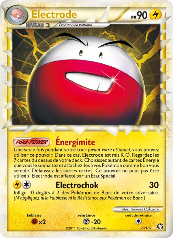 Carte Électrode de l'extension Triomphant, numéro 93/102