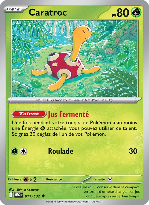 Carte Caratroc de l'extension Méga-Évolution, numéro 011/132