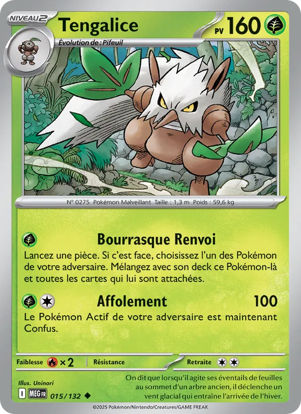 Carte Tengalice de l'extension Méga-Évolution, numéro 015/132