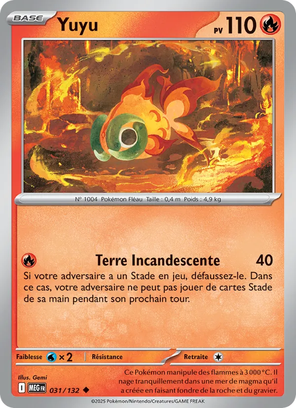 Carte Yuyu de l'extension Méga-Évolution, numéro 031/132