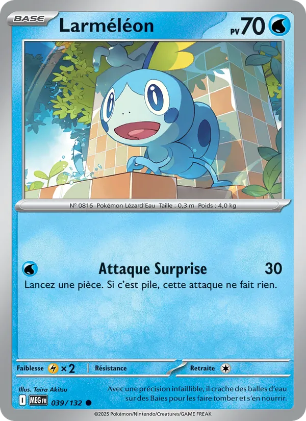 Carte Larméléon de l'extension Méga-Évolution, numéro 039/132