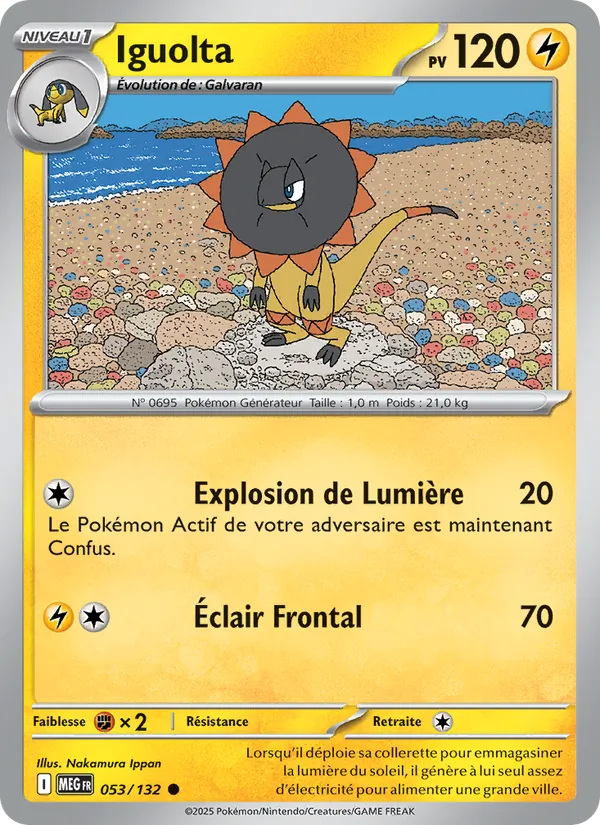 Carte Iguolta de l'extension Méga-Évolution, numéro 053/132