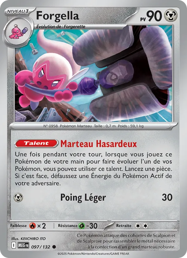 Carte Forgella de l'extension Méga-Évolution, numéro 097/132