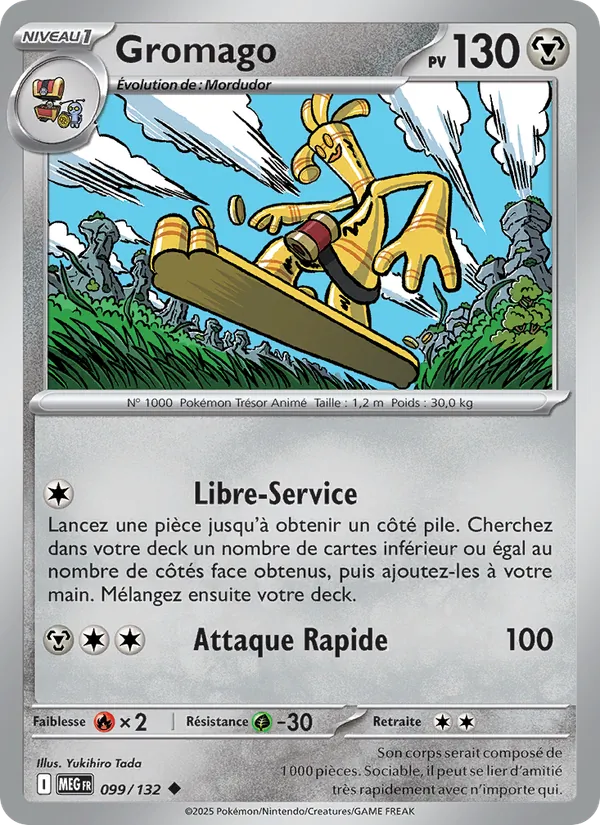 Carte Gromago de l'extension Méga-Évolution, numéro 099/132