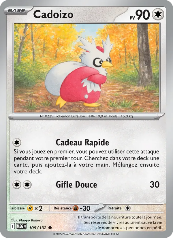 Carte Cadoizo de l'extension Méga-Évolution, numéro 105/132