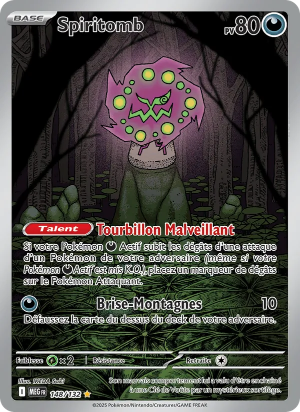 Carte Spiritomb de l'extension Méga-Évolution, numéro 148/132
