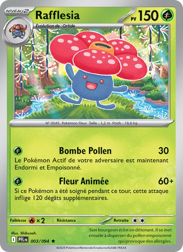 Carte Rafflesia de l'extension Flammes Fantasmagoriques, numéro 003/94