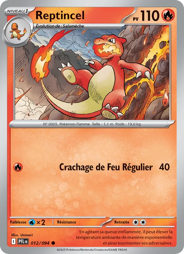 Carte Reptincel de l'extension Flammes Fantasmagoriques, numéro 012/94