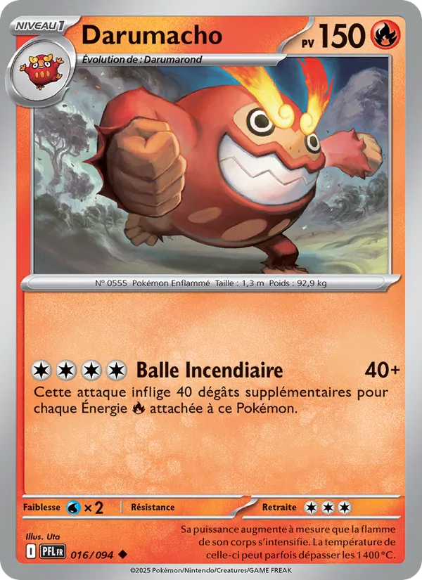 Carte Darumacho de l'extension Flammes Fantasmagoriques, numéro 016/94