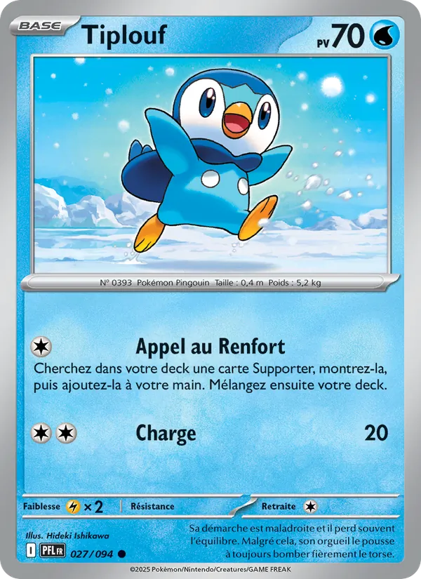 Carte Tiplouf de l'extension Flammes Fantasmagoriques, numéro 027/94