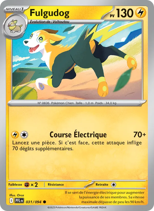 Carte Fulgudog de l'extension Flammes Fantasmagoriques, numéro 031/94