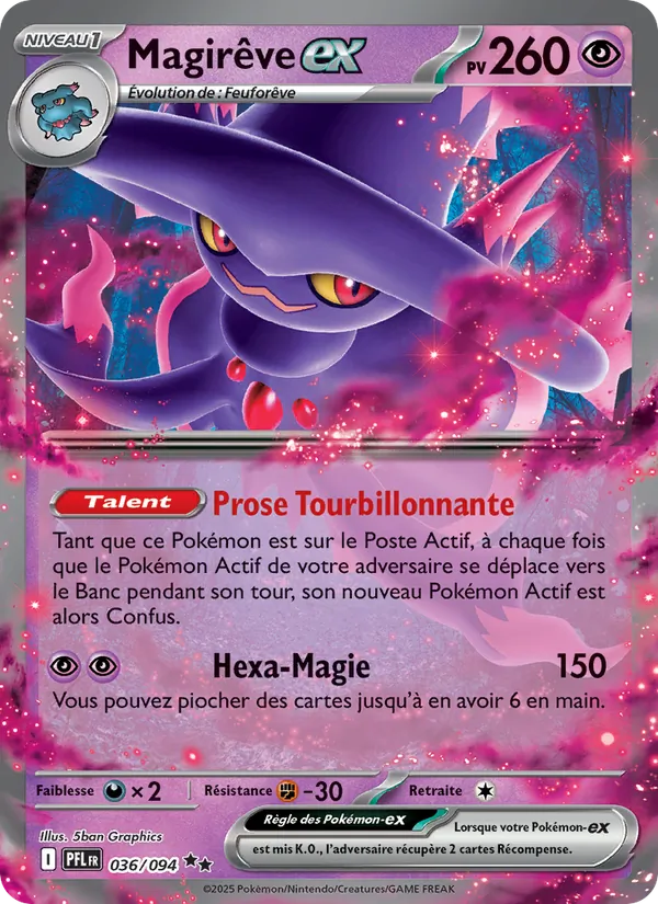Carte Magirêve-ex de l'extension Flammes Fantasmagoriques, numéro 036/94