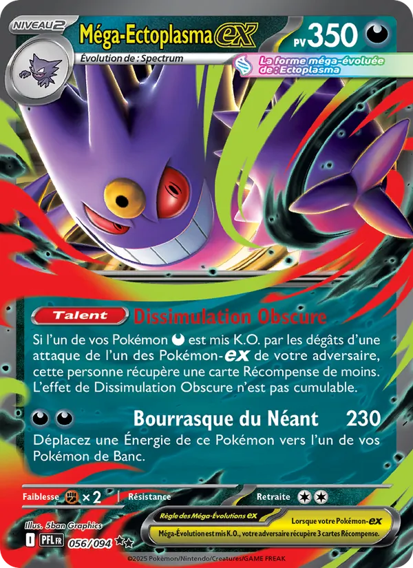Carte Méga-Ectoplasma-ex de l'extension Flammes Fantasmagoriques, numéro 056/94