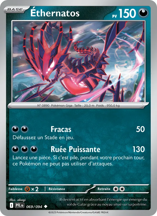 Carte Éthernatos de l'extension Flammes Fantasmagoriques, numéro 069/94