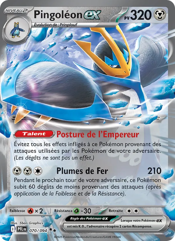 Carte Pingoléon-ex de l'extension Flammes Fantasmagoriques, numéro 070/94