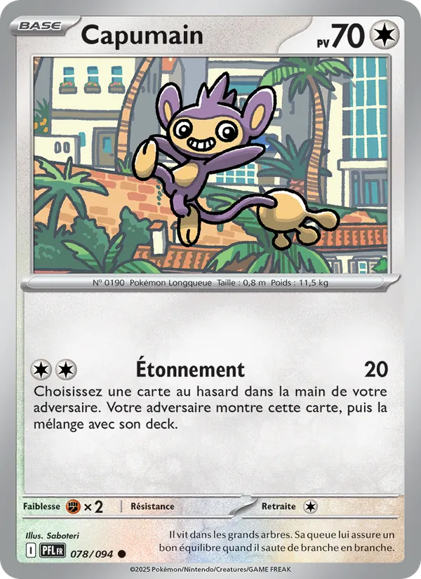 Carte Capumain de l'extension Flammes Fantasmagoriques, numéro 078/94