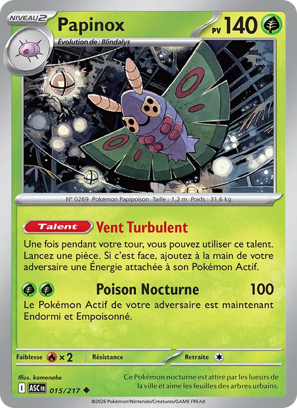 Carte Papinox de l'extension Héros Transcendants, numéro 015/217