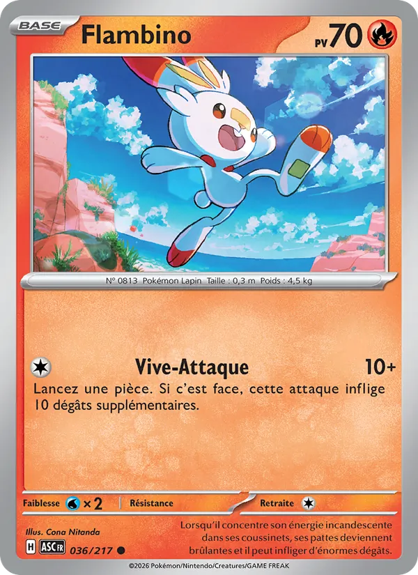 Carte Flambino de l'extension Héros Transcendants, numéro 036/217
