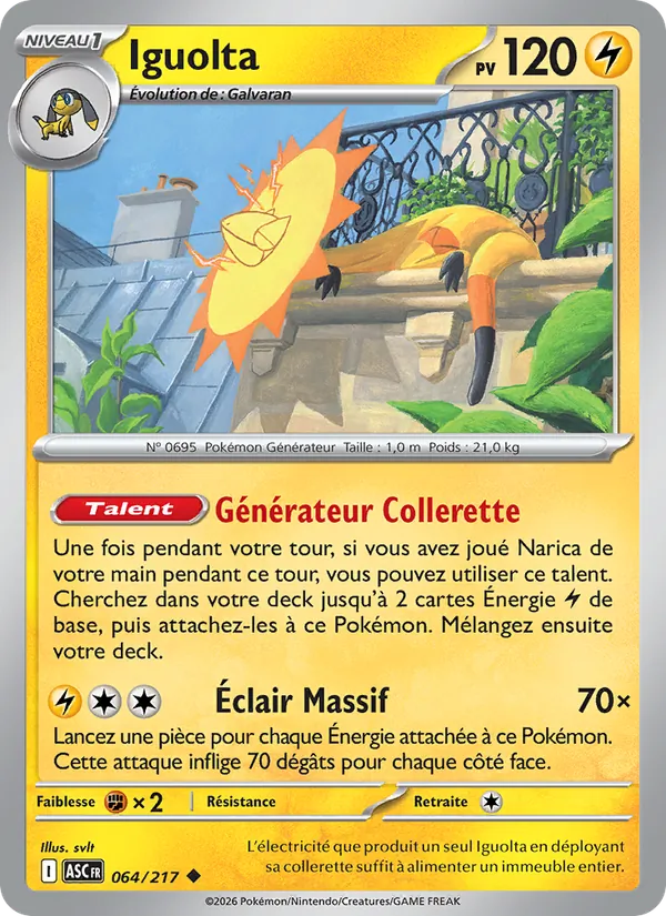 Carte Iguolta de l'extension Héros Transcendants, numéro 064/217